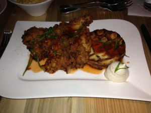 Chicken and Waffles according to Chef Tom Gray