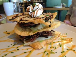 Duck Wonton Napoleon at BBs