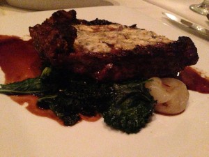 Ribeye with Blue Cheese Crumbles at Eleven South