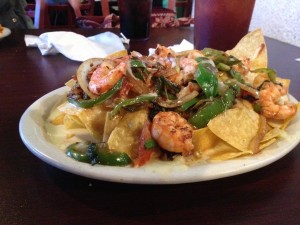 Shrimp Nachos at Cinco De Mayo