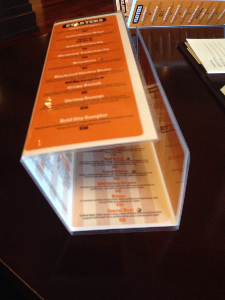 Bold City Grill Menu