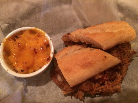 Cafe Freda - Asian Pork Bahn Mi and Mac and cheese