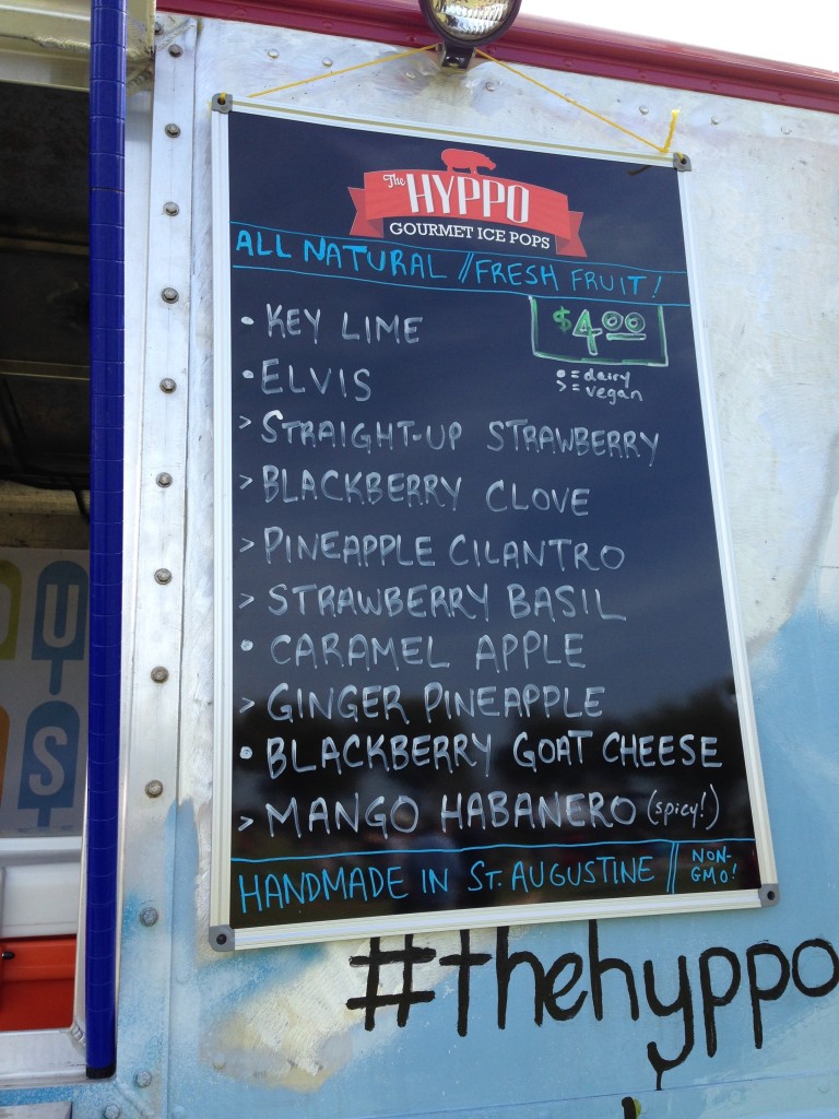 Hyppo Pop Wagon - Menu