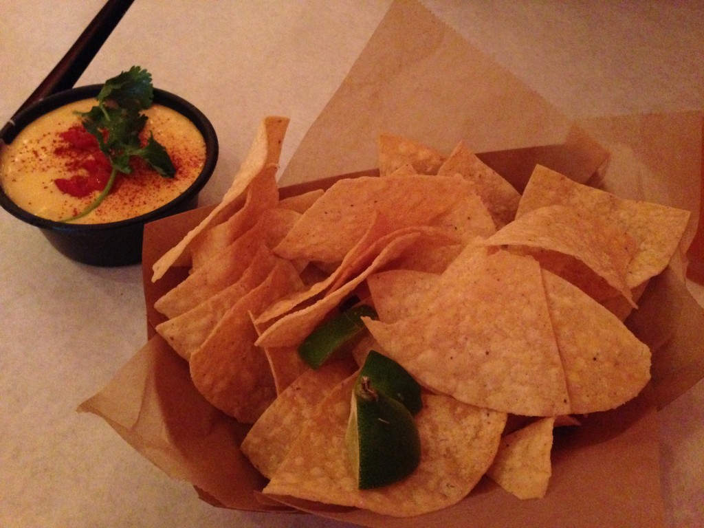 Corner Taco - Cheddar and Brie Queso