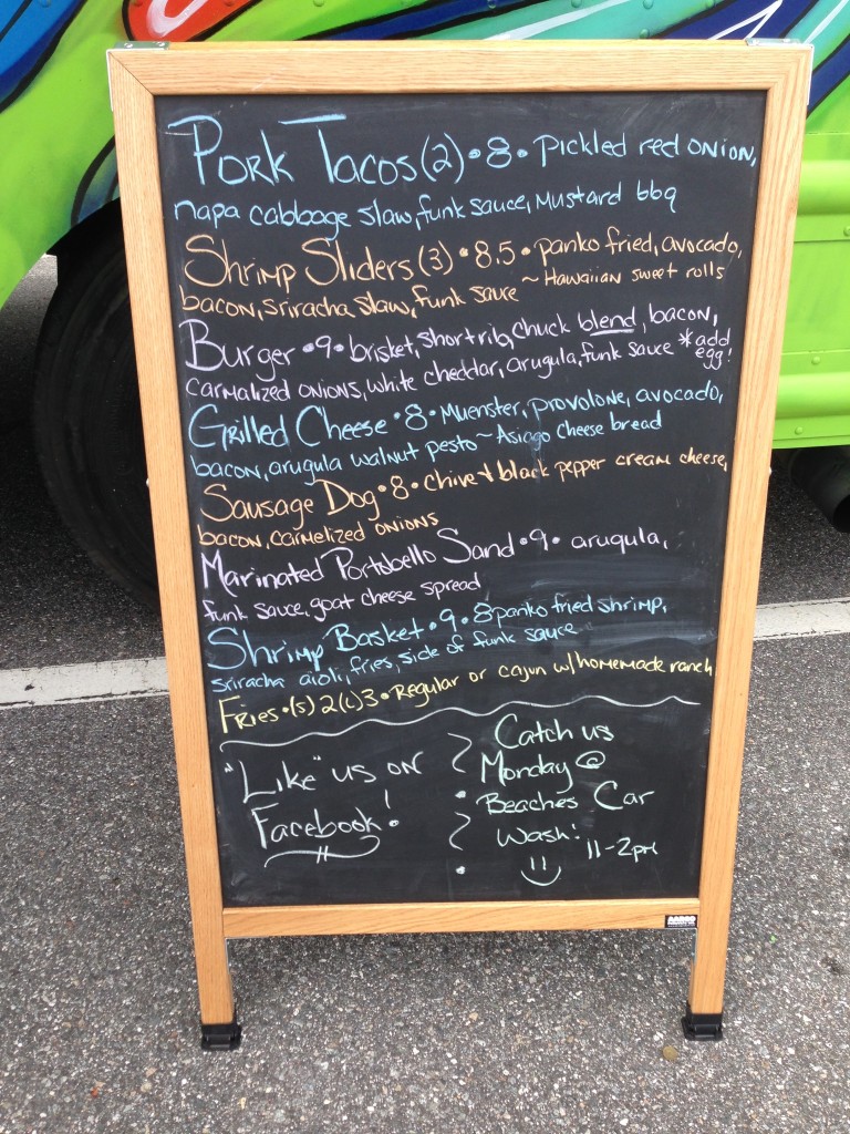 Funkadelic Food Truck - Menu