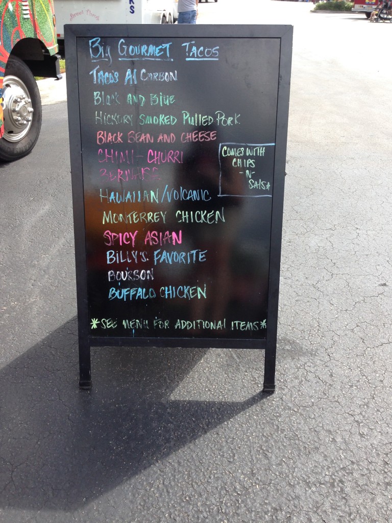 Taste Buds Express - Menu Board