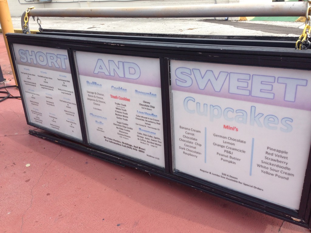 Short & Sweet - Menu