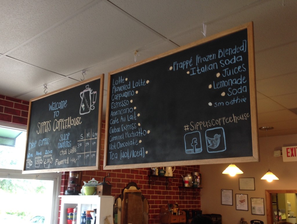 Sippers Coffeehouse - Menu