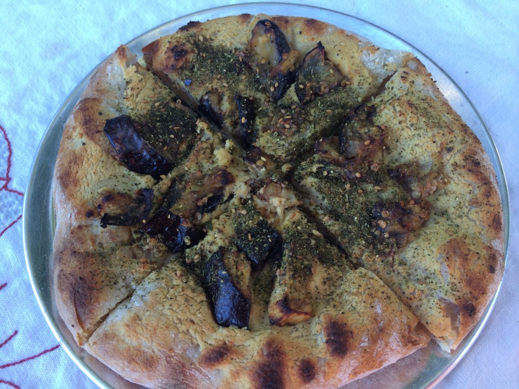 Community Loaves - Hummus Roasted Eggplant Zaata Pizza