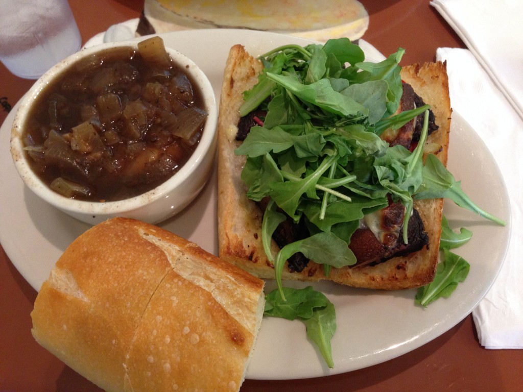 Soups On - French Onion and Portobello Mushroom Sandwich