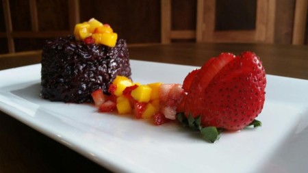 Cornucopia of Flavors - Black Sticky Rice with Strawberry and Mango