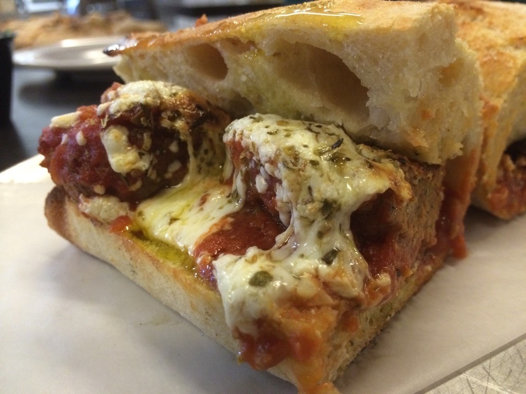 V Pizza - Meatball Sandwich