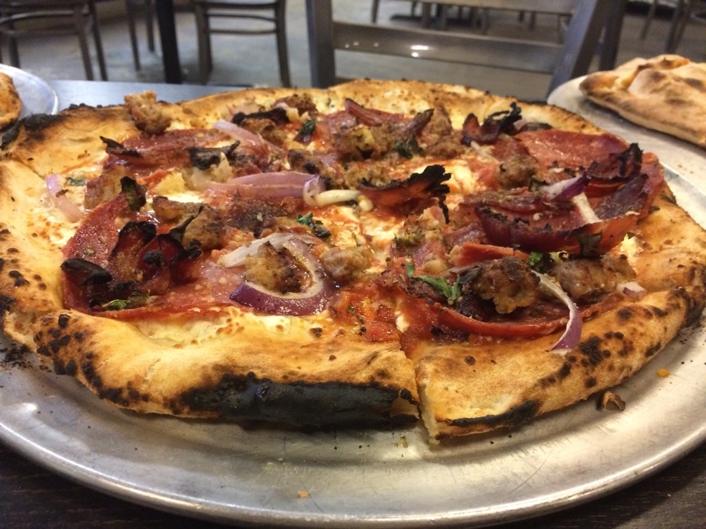 V store pizza menu