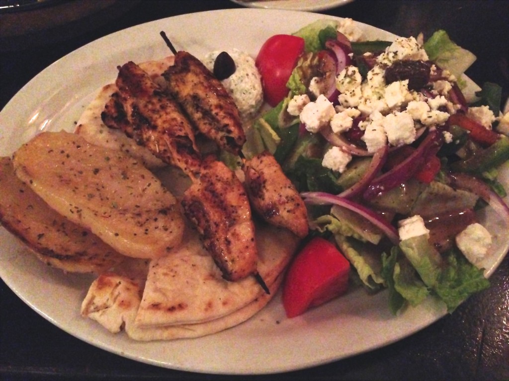 Taverna Yamas - Chicken Souvlaki Platter