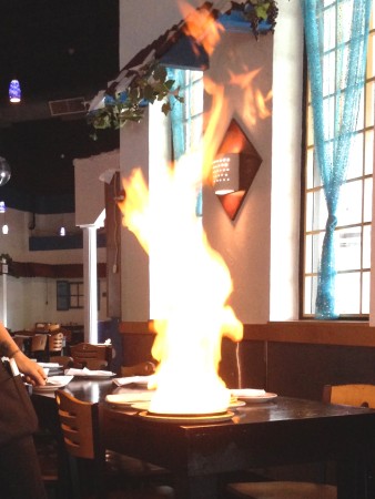 Taverna Yamas Flaming Cheese