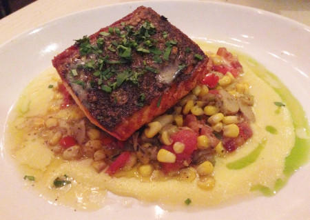 Taverna - Salmon With Succotash