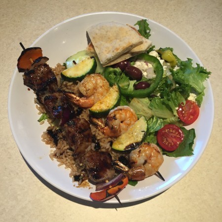 Zoës Kitchen - Kabob Plate