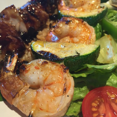 Zoës Kitchen - Shrimp and Veggies