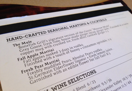 Bonefish Grill - Drinks