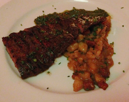 Bold City Grill Wine Dinner - Skirt Steak with Cilantro Chimichurri