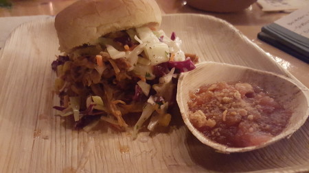 King Street BBQ - Pulled Pork Sandwich with Applesauce