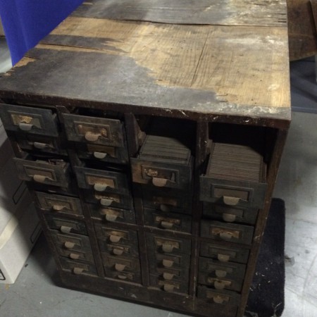 Addressograph Cabinet