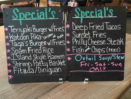 Marianas Grinds - Specials
