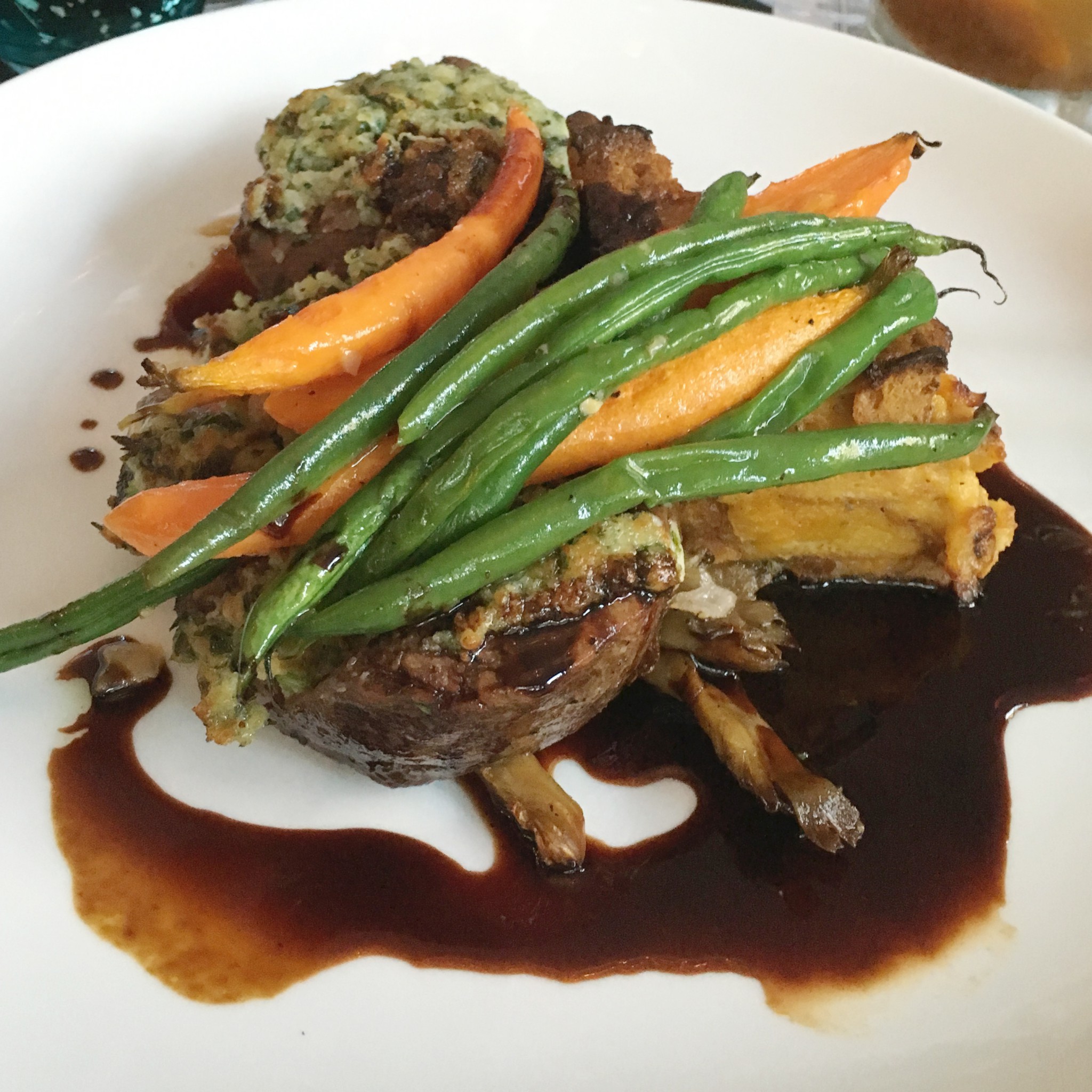 The Candy Apple Café - Filet Mignon and Savory Bread Pudding ...