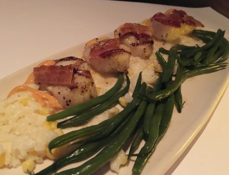 Bonefish Grill - Scallops with Corn Risotto