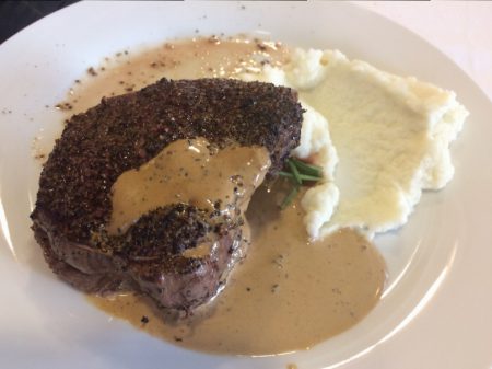Whole Foods Market Wine Dinner - Steak Au Poivre