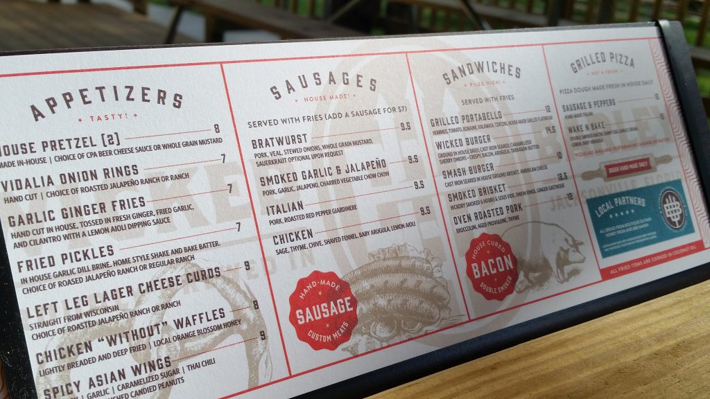 Wicked Barley - Menu