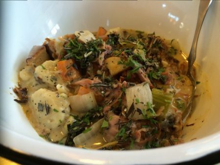 Smoked Turkey and Dumplings